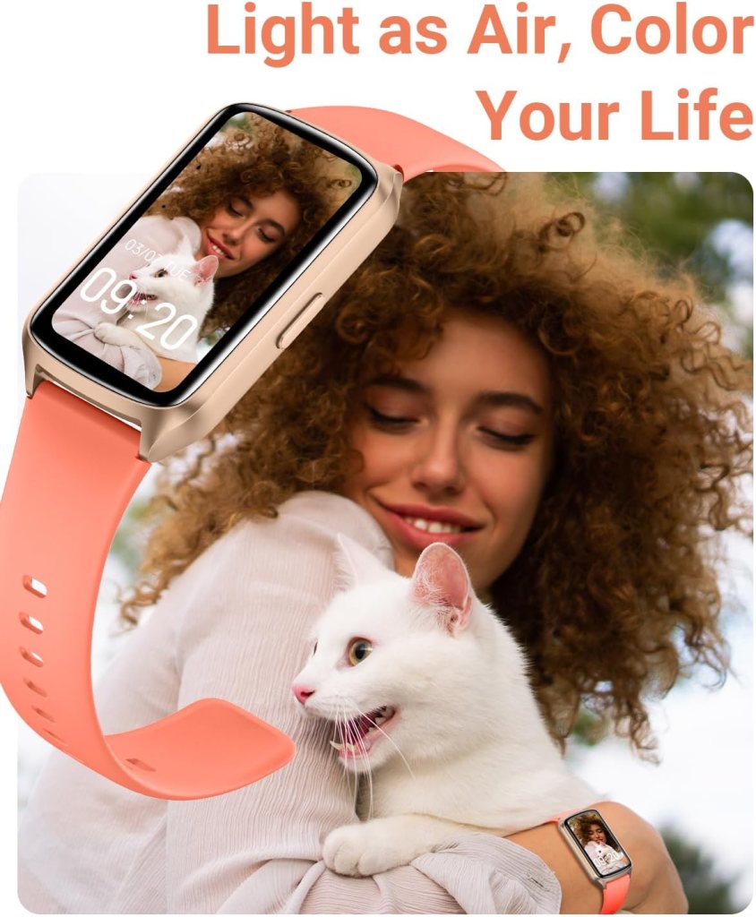 Health Fitness Tracker with 24/7 Heart Rate, Blood Oxygen, Blood Pressure, Sleep and Stress Tracker, 5ATM Waterproof Activity Trackers with Step Tracker, Pedometer (S  L Bands Included)