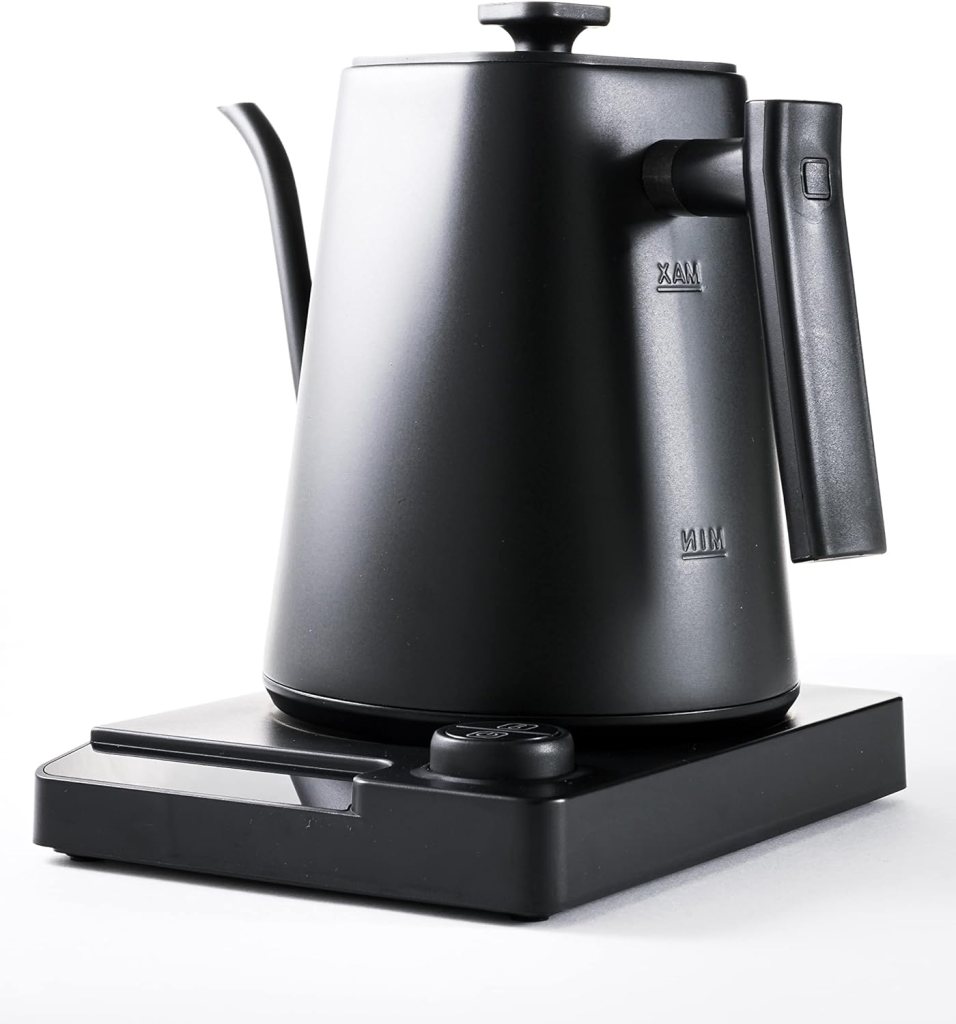 IMAGE COFFEE Electric Gooseneck Kettle, Temperature Control with memory setting, 1200 W Fast Boil, Dry-Boil Protection, Matte Black , 1.0L Capacity Gooseneck Kettle for Espresso Coffee and Tea IMAGE COFFEE Electric Gooseneck Kettle, Temperature Control with memory setting, 1200 W Fast Boil, Dry-Boil Protection, Matte Black , 1.0L Capacity Gooseneck Kettle for Espresso Coffee and Tea
