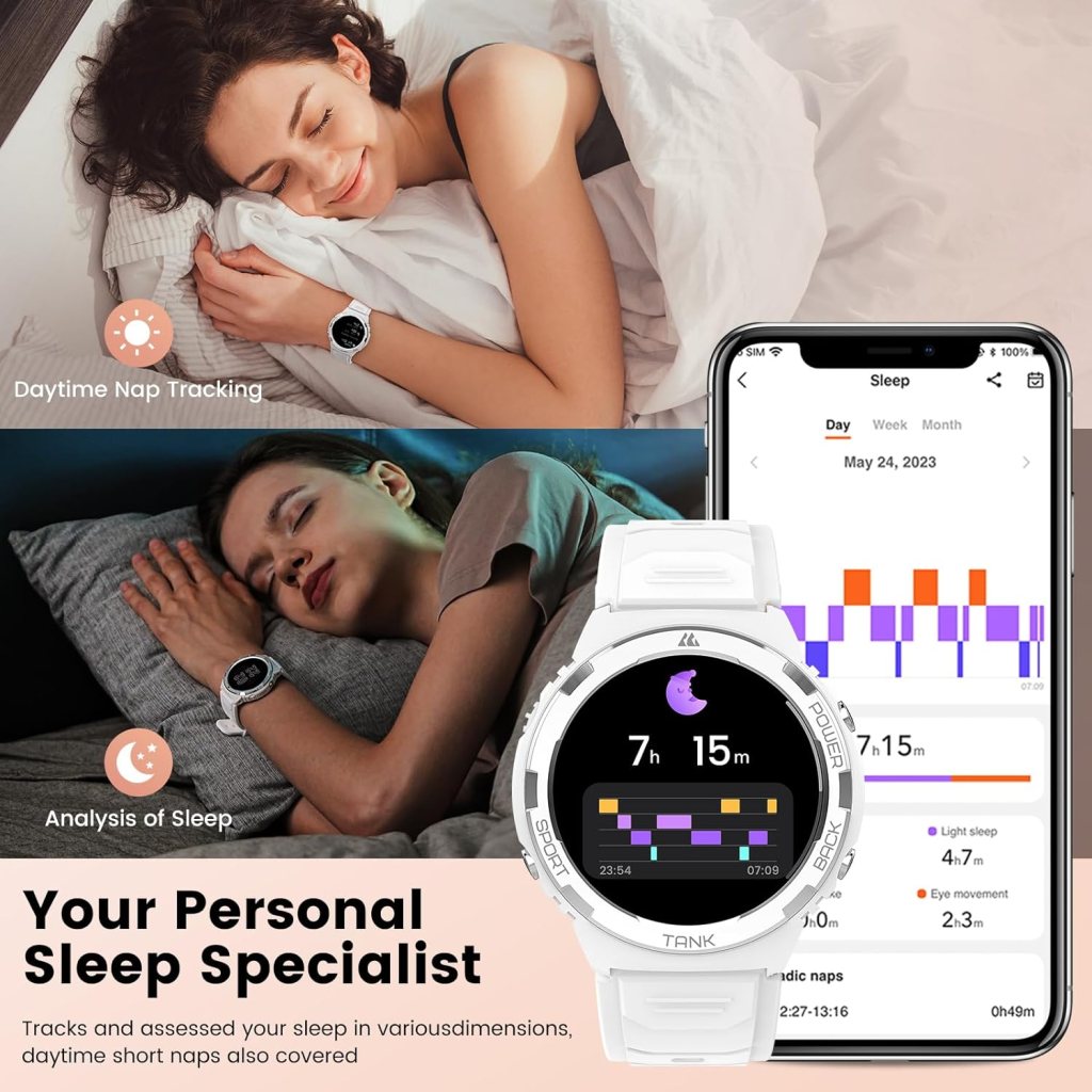 KOSPET Smart Watch for Women, 50M Waterproof, 50 Days Extra-Long Battery, Fitness Watch with Answer/Make Call, AI Voice Assistant, 1.3 AMOLED Display, 70 Sports Modes, 24H Sleep/Hear Rate Monitoring KOSPET Smart Watch for Women, 50M Waterproof, 50 Days Extra-Long Battery, Fitness Watch with Answer/Make Call, AI Voice Assistant, 1.3 AMOLED Display, 70 Sports Modes, 24H Sleep/Hear Rate Monitoring