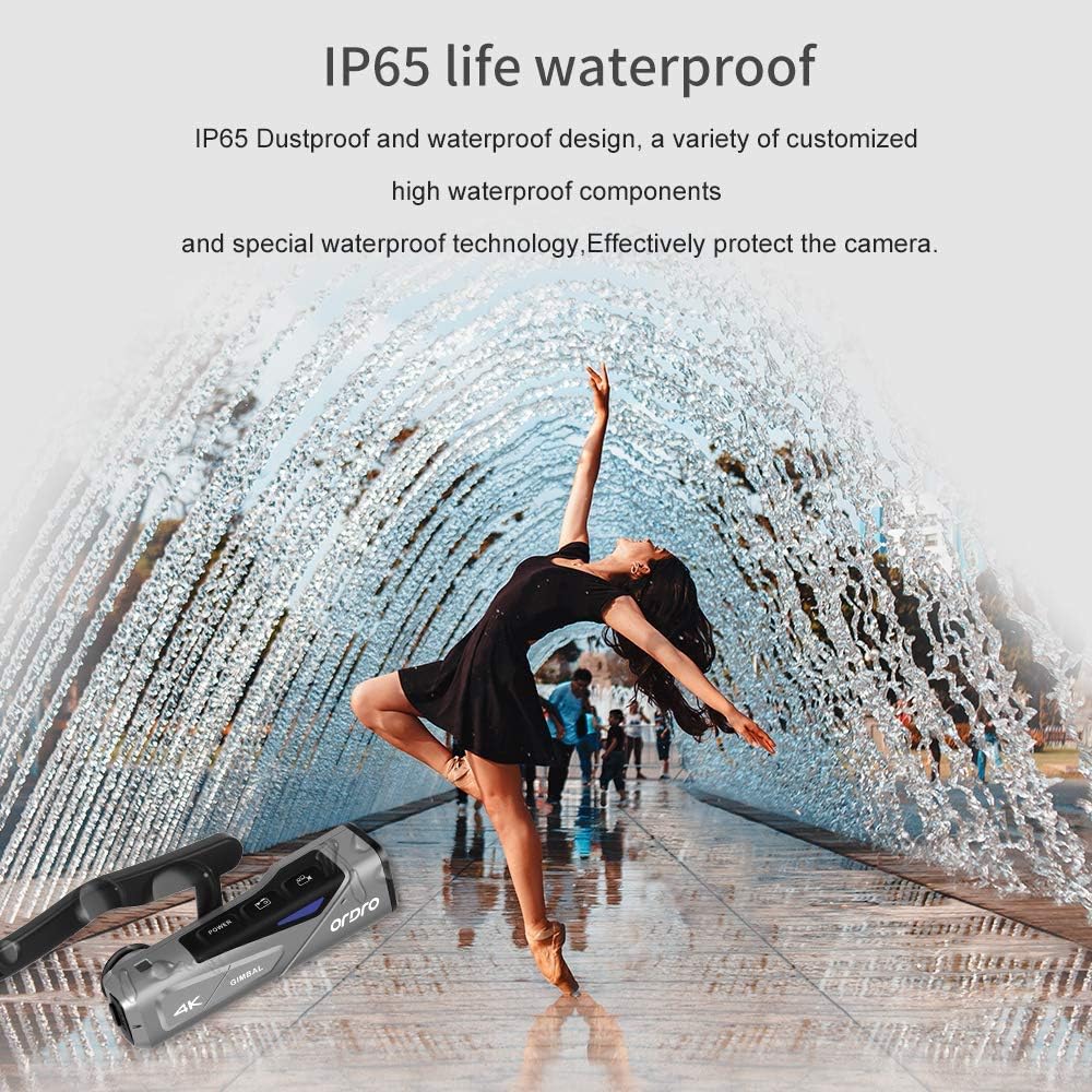 ORDRO 4K Video Camera FPV Vlog Camera Camcorder EP7 4K 60FPS Wearable Video Camera Recorder with Gimbal Stabilizer Remote Control Carrying Case and 64GB MicroSDXC U3 Card ORDRO 4K Video Camera FPV Vlog Camera Camcorder EP7 4K 60FPS Wearable Video Camera Recorder with Gimbal Stabilizer Remote Control Carrying Case and 64GB MicroSDXC U3 Card