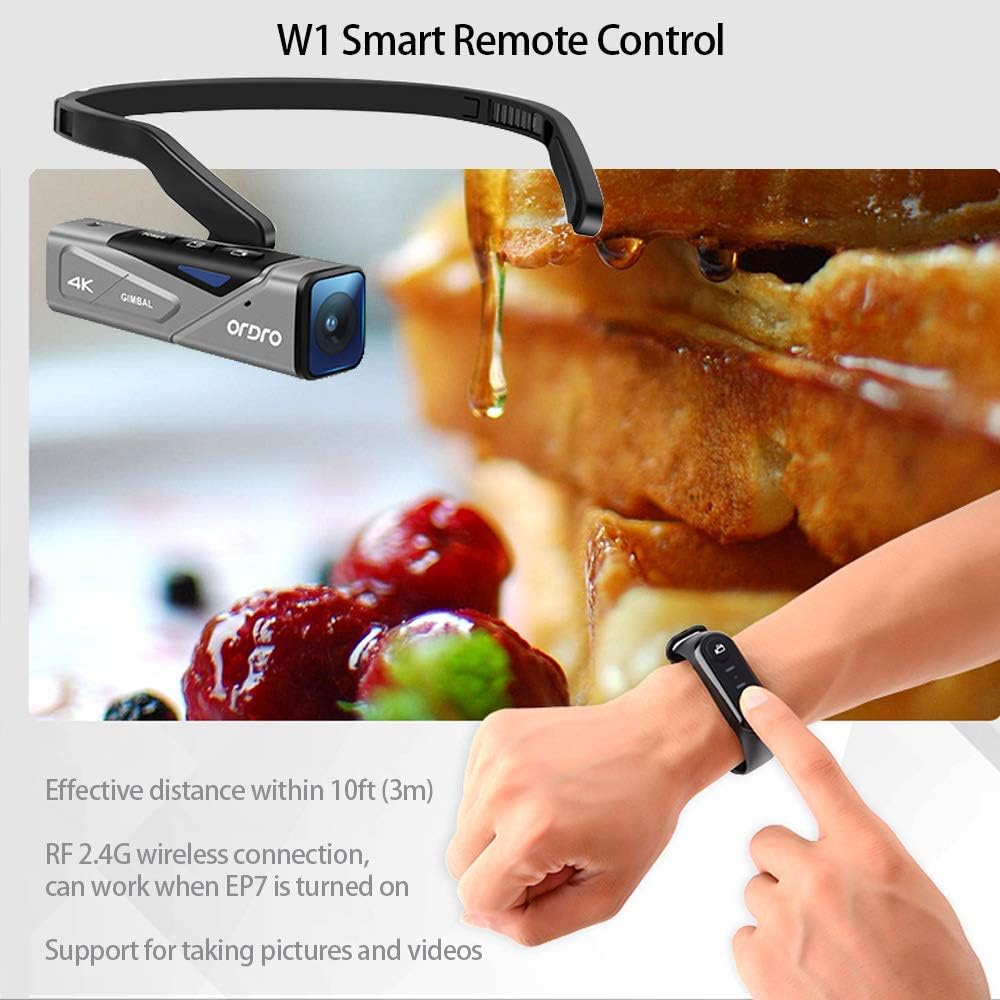 ORDRO 4K Video Camera FPV Vlog Camera Camcorder EP7 4K 60FPS Wearable Video Camera Recorder with Gimbal Stabilizer Remote Control Carrying Case and 64GB MicroSDXC U3 Card ORDRO 4K Video Camera FPV Vlog Camera Camcorder EP7 4K 60FPS Wearable Video Camera Recorder with Gimbal Stabilizer Remote Control Carrying Case and 64GB MicroSDXC U3 Card