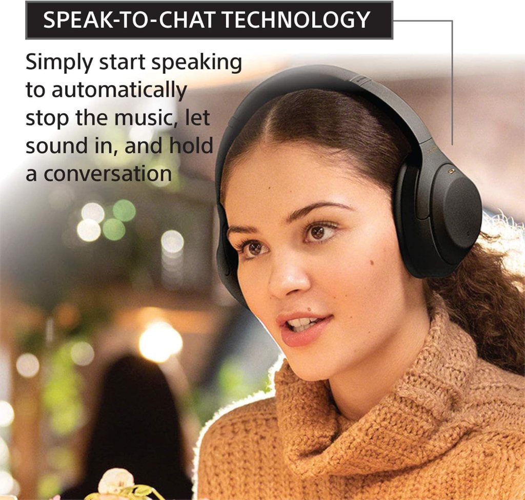 Sony WH-1000XM4 Wireless Premium Noise Canceling Overhead Headphones with Mic for Phone-Call and Alexa Voice Control, Black WH1000XM4
