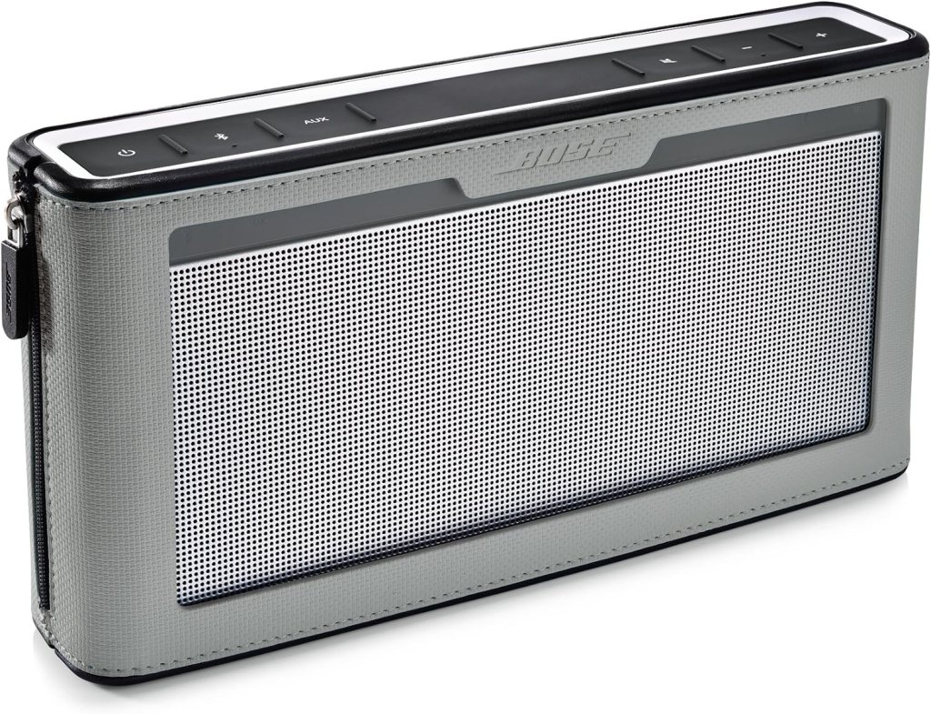 Bose SoundLink III Bluetooth Speaker with Soft Cover Bundle (Gray)