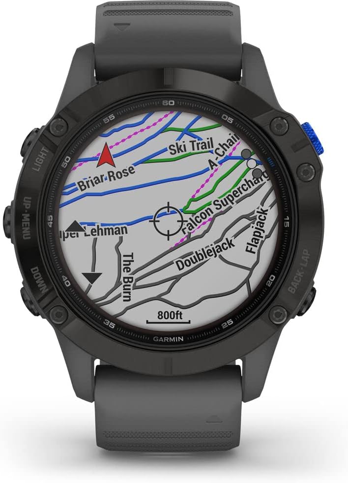 Garmin 010-02410-10 Fenix 6 Pro Solar Multisport GPS Smartwatch Black with Slate Gray Band Bundle with Premium 2 YR CPS Enhanced Protection Pack