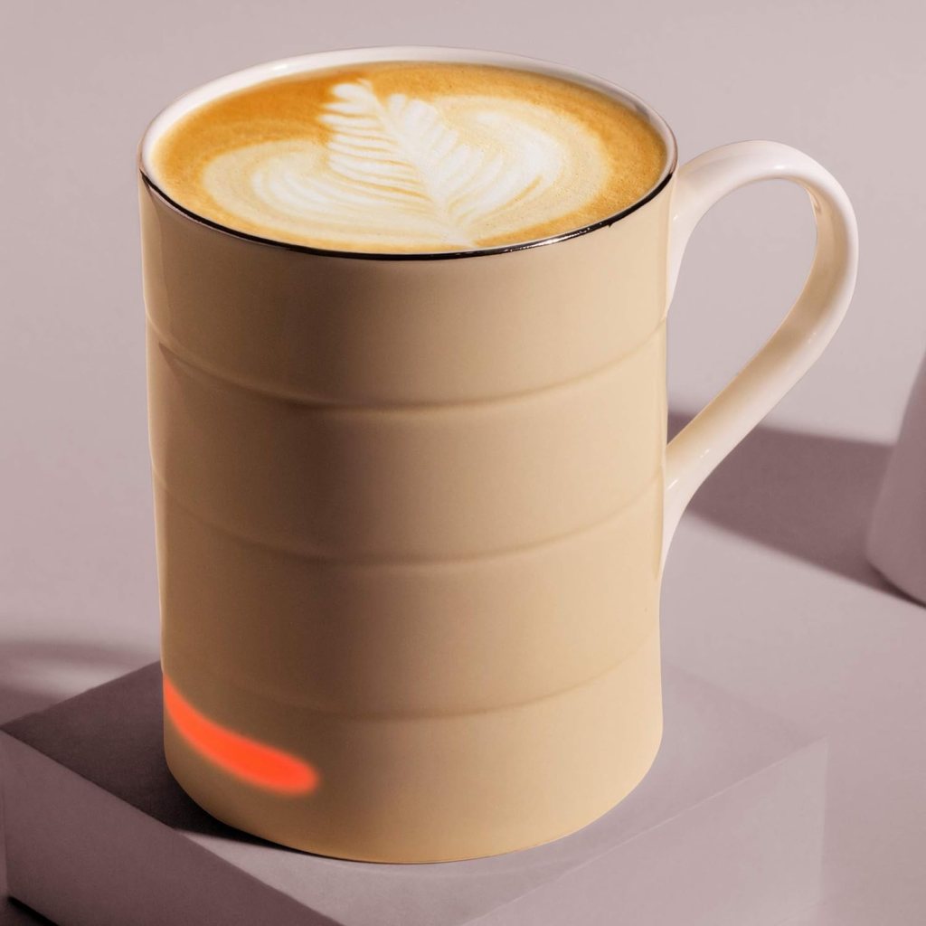 Glowstone Smart Mug - Fine Bone China, Dishwasher Safe, Luxurious Self-Heating, Wireless Powered, Hot Fully Automatic Heated Ceramic Coffee and Tea Cup - Blue Glowstone Smart Mug - Fine Bone China, Dishwasher Safe, Luxurious Self-Heating, Wireless Powered, Hot Fully Automatic Heated Ceramic Coffee and Tea Cup - Blue
