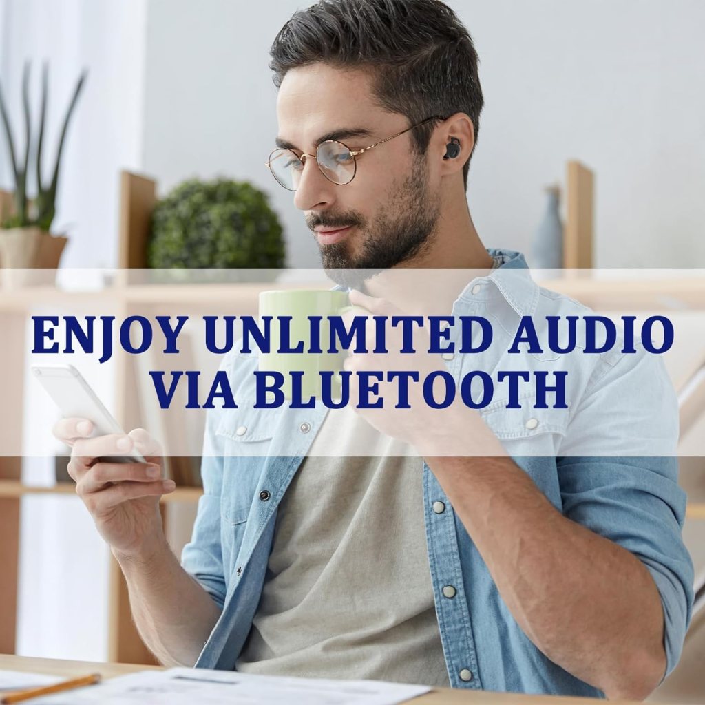 Invisible Sleep Headphones,Sleep Earbuds for Side Sleepers,Sleepbuds Comfortable Noise Blocking, Bluetooth 5.3 Wireless Open Ear Headphones for Sleeping,Driving,Hiking,Cycling - Black