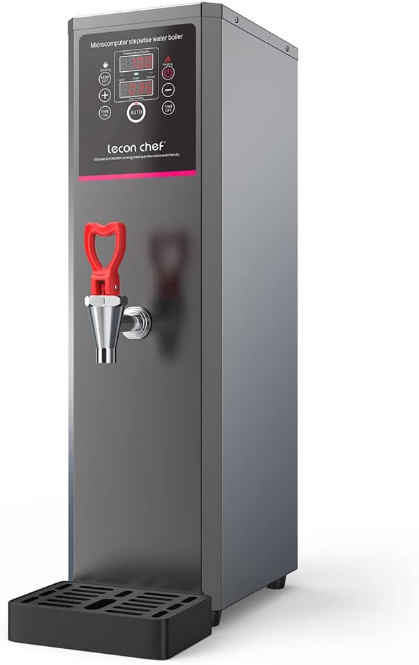 Lecon Chef Water Boiler Eletric Commercial Hot Water Dispenser Countertop with Filter Black Automatic 15L 1500W Rapid Heating for Restaurant, Home, Office Lecon Chef Water Boiler Eletric Commercial Hot Water Dispenser Countertop with Filter Black Automatic 15L 1500W Rapid Heating for Restaurant, Home, Office