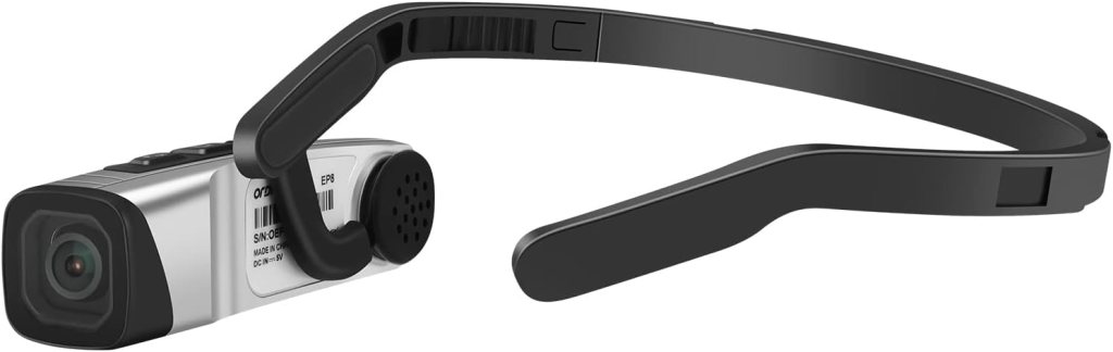 ORDRO EP8 Combo 4K Head-Mounted Video Camera, Ultra HD 4K 60FPS Camcorder Vlog Hands Free Wearable Camera, 2-Axis Gimbal Video Stabilizer, Auto Focus,Remote Control,64G Micro SD Card