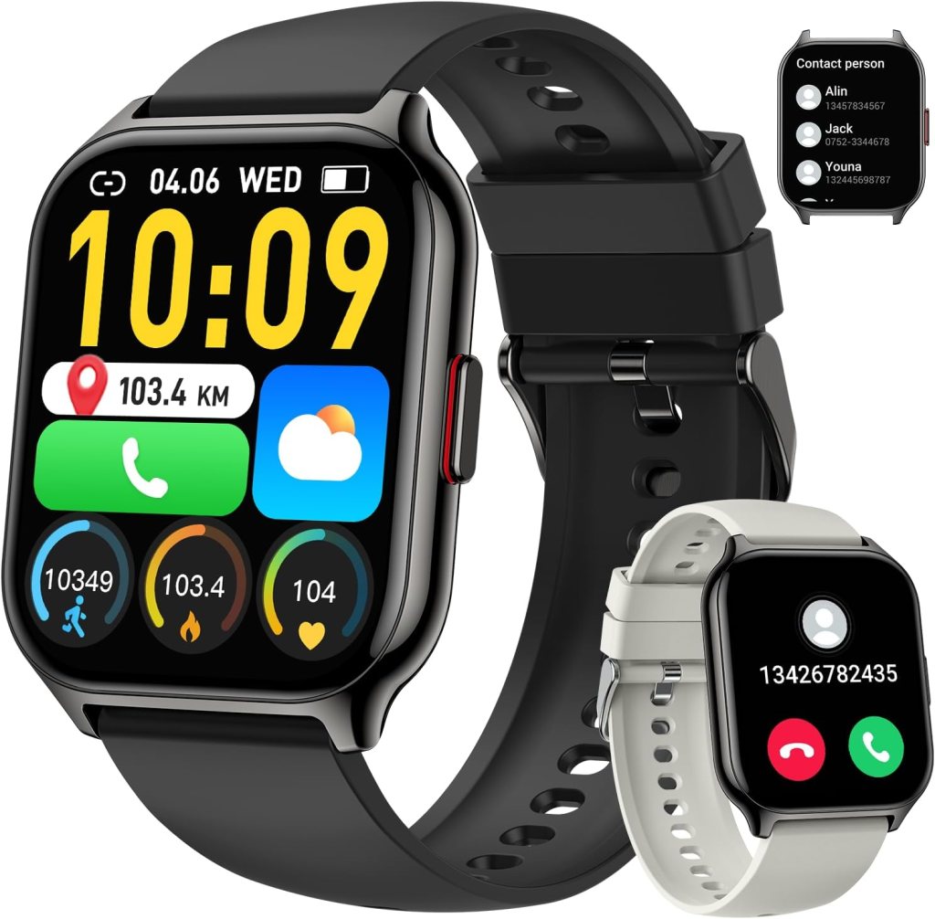 Smart Watch for Men Women Fitness: (Make/Answer Call) Bluetooth Smartwatch for Android Phones iPhone Outdoor Waterproof Digital Sport Running Watches Health Tracker Heart Rate Monitor Step Counter Smart Watch for Men Women Fitness: (Make/Answer Call) Bluetooth Smartwatch for Android Phones iPhone Outdoor Waterproof Digital Sport Running Watches Health Tracker Heart Rate Monitor Step Counter