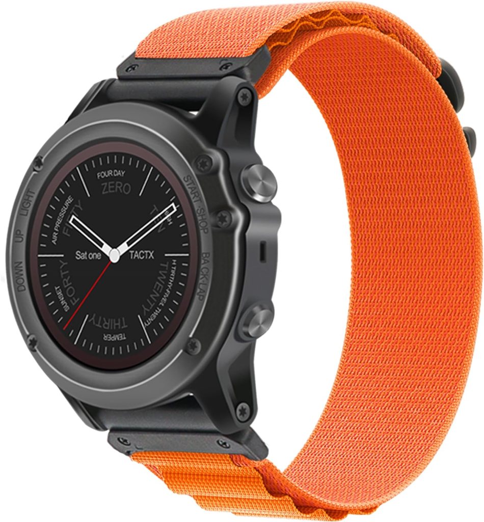 Zeit Diktator Watch Bands Compatible With Garmin Fenix 7 Pro 6 Pro 5 plus Instinct 1 2 Forerunner 965 955 945 935,22mm HookLoop/Alpine loop Nylon Watchband For Garmin S60 S62 Descent G1 Epix Pro For Men