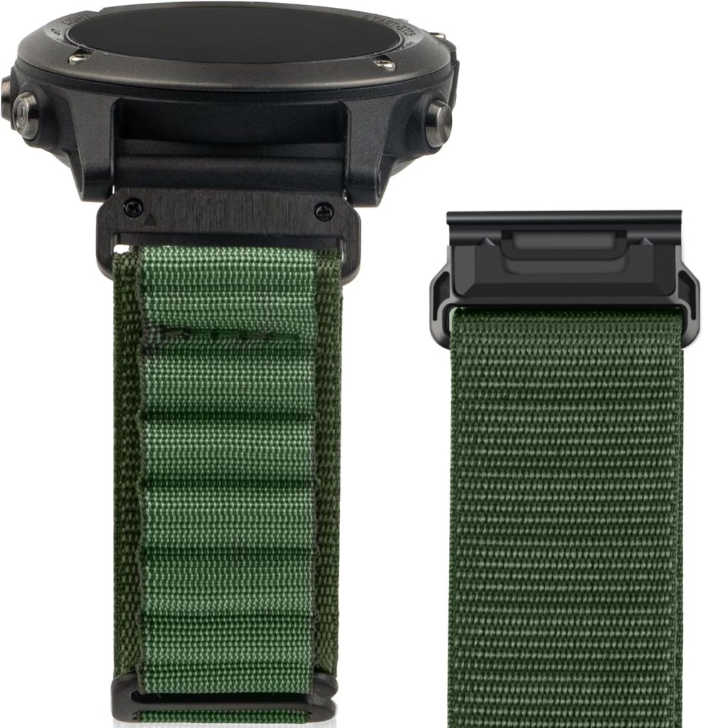 Zeit Diktator Watch Bands Compatible With Garmin Fenix 7 Pro 6 Pro 5 plus Instinct 1 2 Forerunner 965 955 945 935,22mm HookLoop/Alpine loop Nylon Watchband For Garmin S60 S62 Descent G1 Epix Pro For Men