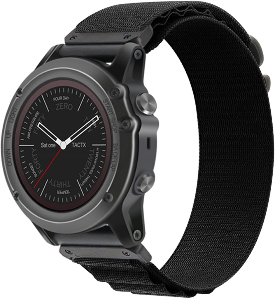 Zeit Diktator Watch Bands Compatible With Garmin Fenix 7 Pro 6 Pro 5 plus Instinct 1 2 Forerunner 965 955 945 935,22mm HookLoop/Alpine loop Nylon Watchband For Garmin S60 S62 Descent G1 Epix Pro For Men