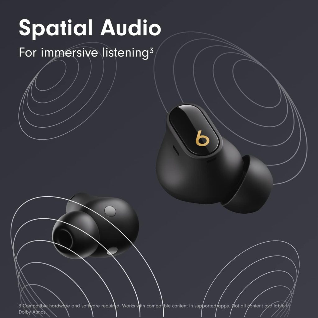 Beats Studio Buds + | True Wireless Noise Cancelling Earbuds, Enhanced Apple  Android Compatibility, Built-in Microphone, Sweat Resistant Bluetooth Headphones, Spatial Audio - Transparent