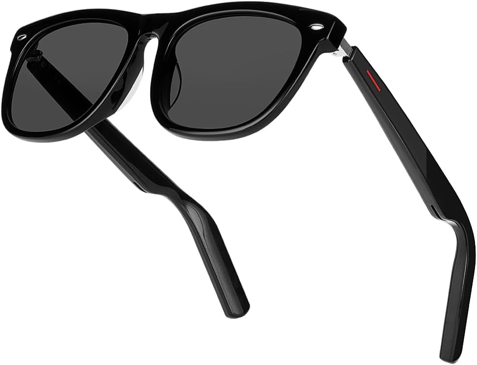 Bluetooth Audio Smart Sunglasses with AAC Speaker for Men Women, Remote Photo Open Ear Music Hand-free Calling, Fit Large Faces Unisex Intelligent Sunglasses, Great Gift for Friends family Bluetooth Audio Smart Sunglasses with AAC Speaker for Men Women, Remote Photo Open Ear Music Hand-free Calling, Fit Large Faces Unisex Intelligent Sunglasses, Great Gift for Friends family