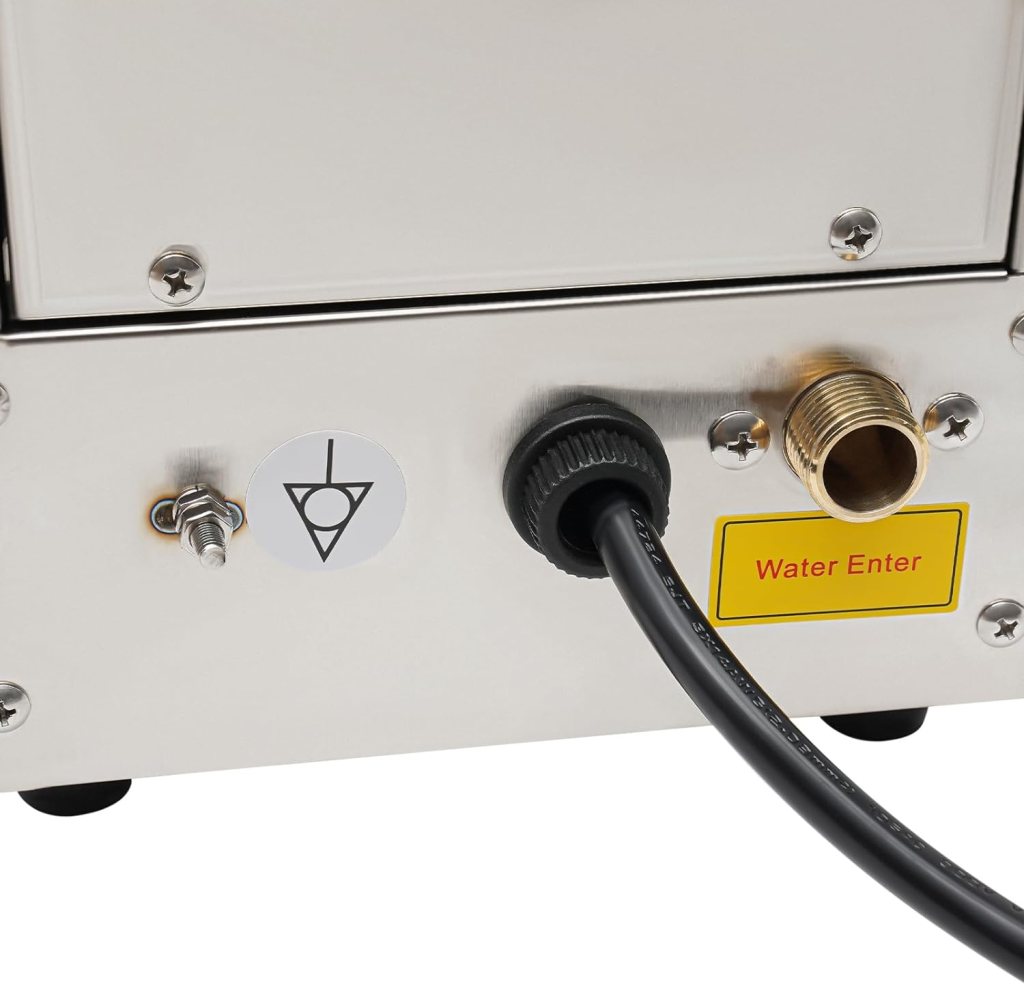 Hot Water Dispenser Electric, 20L Commercial Water Boiler, 304 Stainless Steel Liner, LCD Display, Countertop Hot Water Dispenser for Espresso Coffee Tea Coffee Shop Dessert Shop Hotel Milk