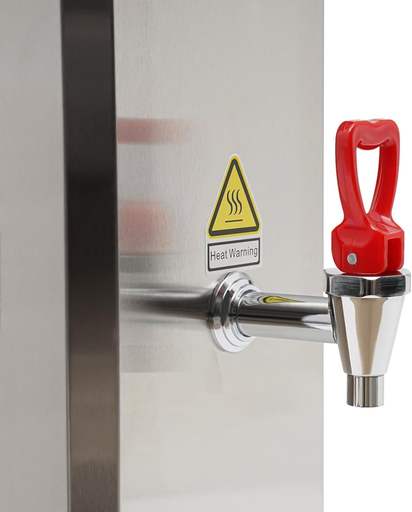 Hot Water Dispenser Electric, 20L Commercial Water Boiler, 304 Stainless Steel Liner, LCD Display, Countertop Hot Water Dispenser for Espresso Coffee Tea Coffee Shop Dessert Shop Hotel Milk