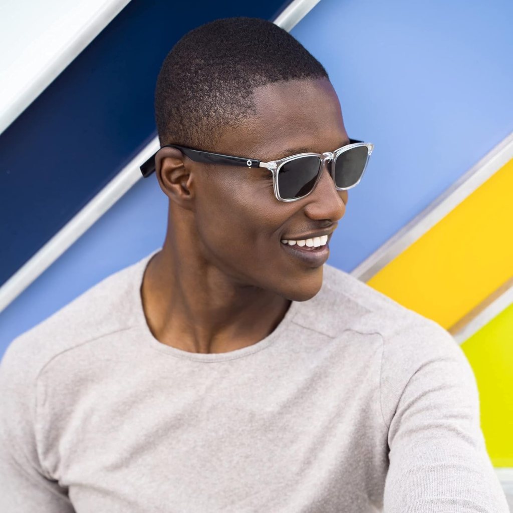 Lucyd Lyte Gen.1 Bluetooth Sunglasses for Men  Women – Smart Glasses with Wireless Bluetooth Headphones, Smart Speaker and Wireless Mic - Bluetooth Eyewear Compatible with Alexa and Siri - 0°