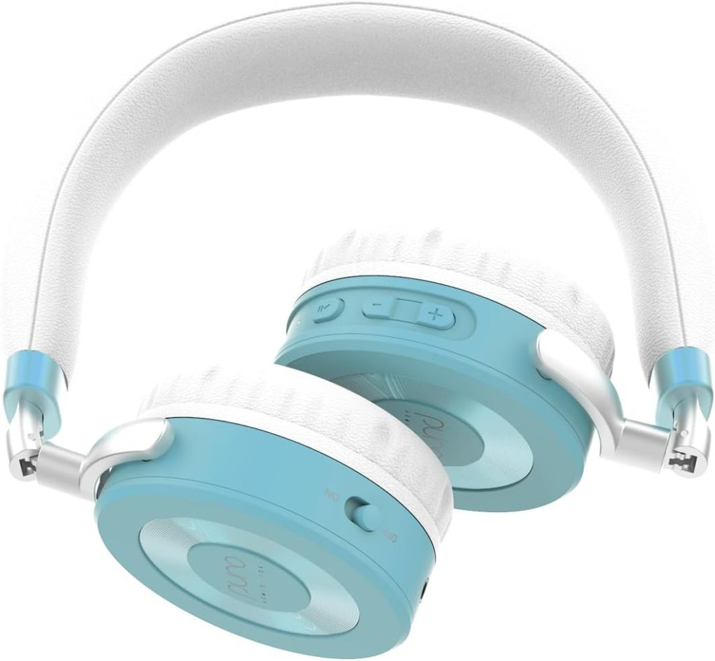 Puro Sound Labs JuniorJam Plus Volume Limiting Headphones for Kids, Safer Audio to Protect Hearing- Adjustable Bluetooth Headphones for Tablets, Smartphones, PCs- 22-Hour Battery Life (Green)