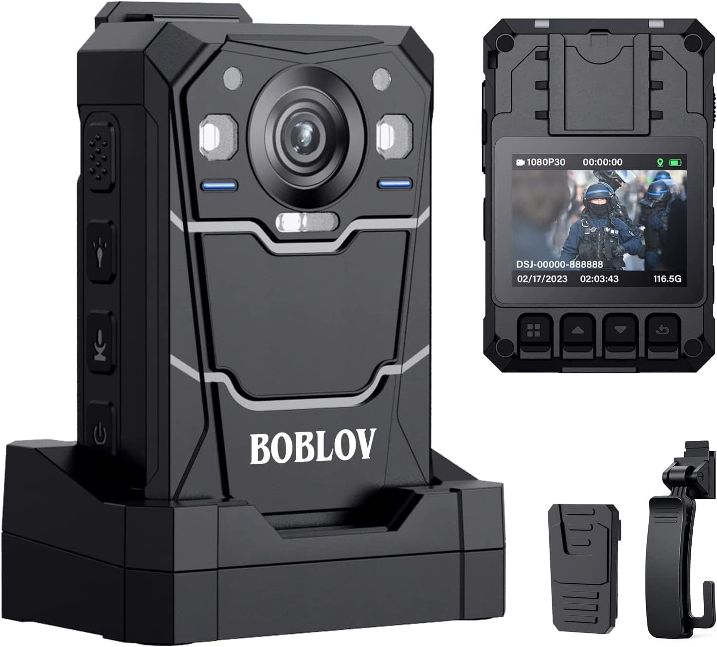 BOBLOV 128GB B4K3 Body Camera Review boblov-128gb-b4k3-body-camera4000mah-battery-for-13-hours-recording-32k-video-gps-camcorder-ip68-body-worn-camera-for-ou