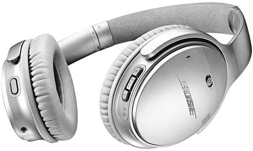 Bose QuietComfort 35 II Noise Cancelling Bluetooth Headphonesâ€” Wireless, Over Ear Headphones with Built in Microphone and Alexa Voice Control, Silver