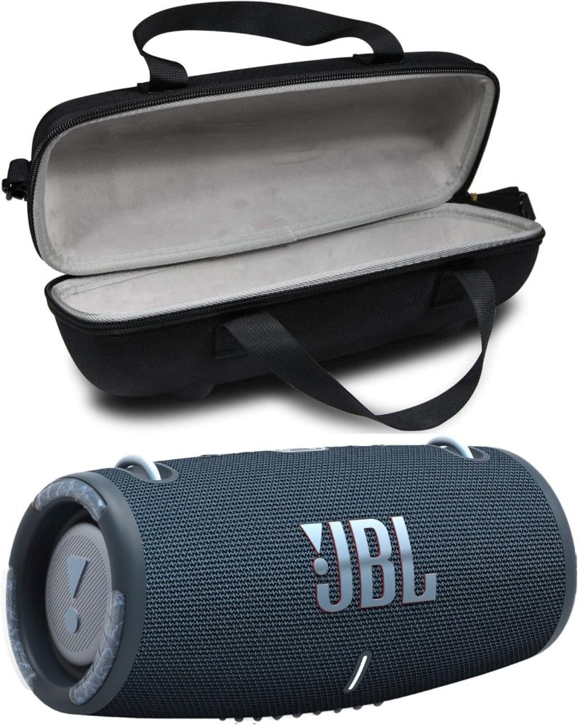 JBL Xtreme 3 Portable Waterproof Wireless Bluetooth Speaker Bundle with Deluxe CCI Premium Carry Case (Blue)
