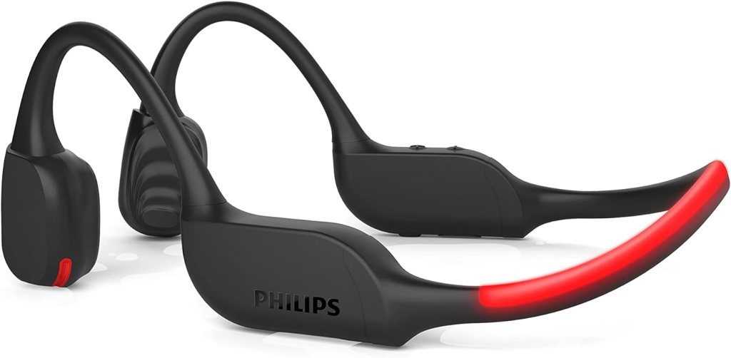 PHILIPS A4216 Wireless Sports Headphones, up to 35 Hours Play time, Washable Cooling Ear-Cup Cushions, IP55 Water/dust Protection, Bluetooth + 3.5 mm Audio Port, Built-in Microphone TAA4216BK
