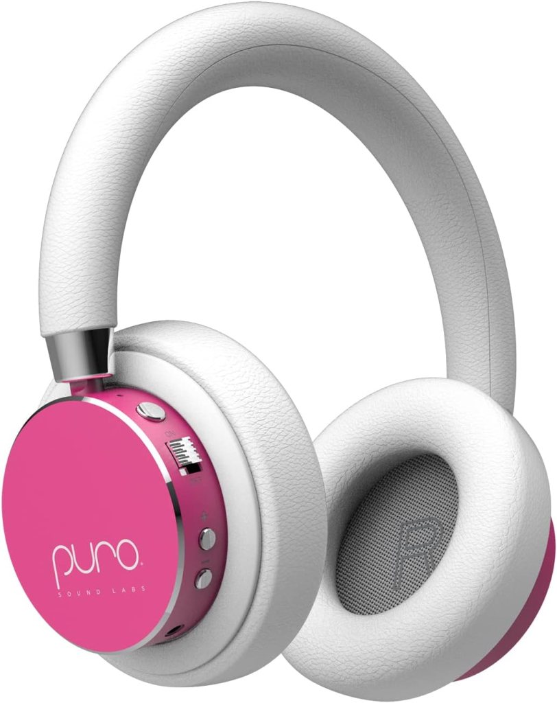 Puro Sound Labs BT2200s Plus Volume Limited Kids’ Bluetooth Headphones (Pink)