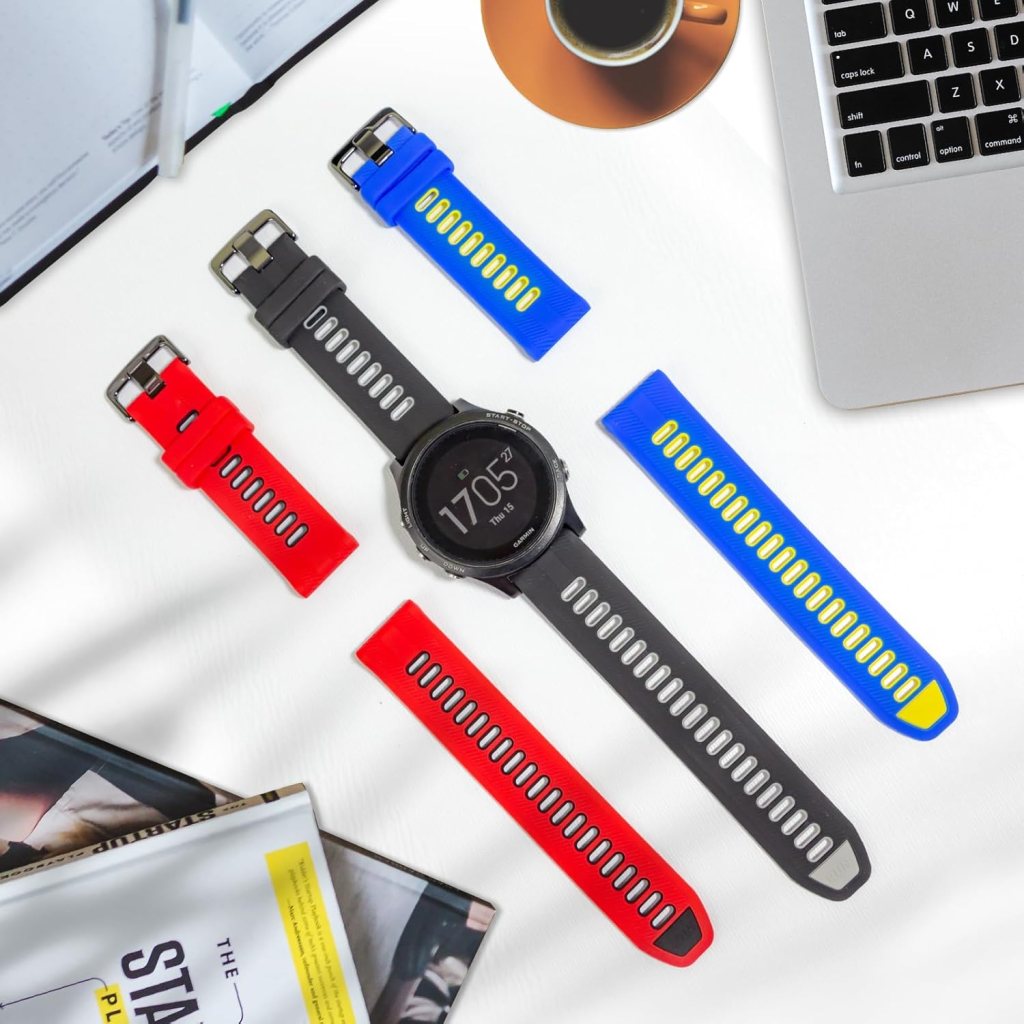 Replacement Band for Garmin Forerunner 945/935 Watch, Soft Silicone Strap for Garmin Forerunner 935 Running GPS Unit, Colorful Band for Garmin 945 Watch Women Men