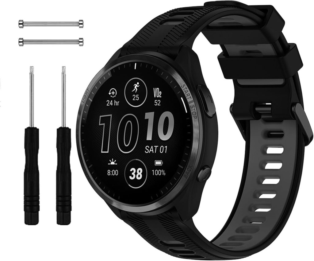 Replacement Band for Garmin Forerunner 945/935 Watch, Soft Silicone Strap for Garmin Forerunner 935 Running GPS Unit, Colorful Band for Garmin 945 Watch Women Men