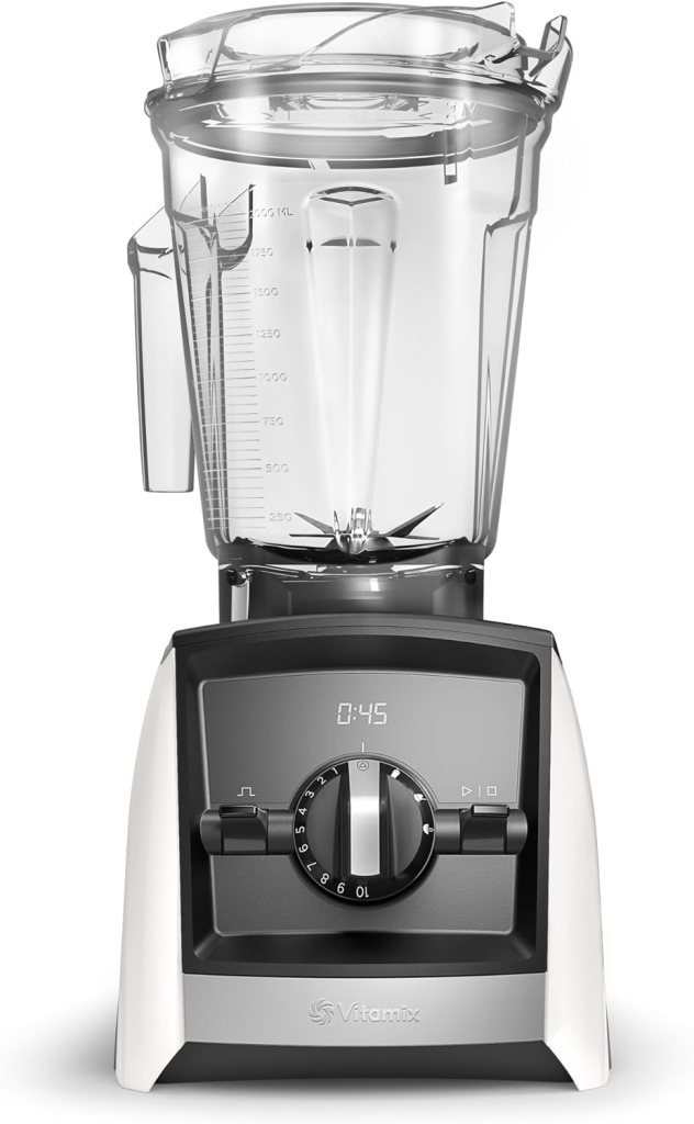 Vitamix A2500 Ascent Series Smart Blender, Professional-Grade, 64 oz. Low-Profile Container, White (Renewed)