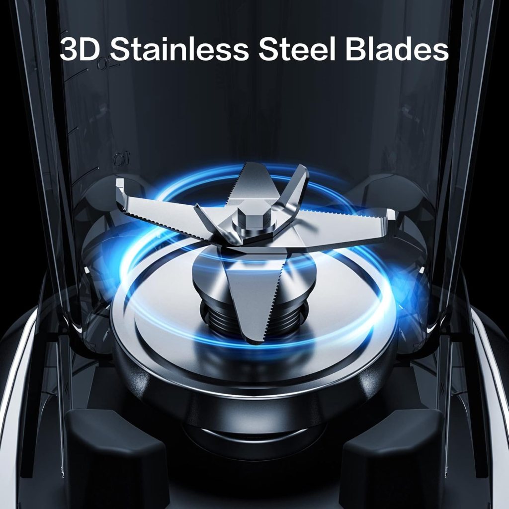 Amzchef Professional Blender for Kitchen, 1800 Peak Watts, 4 Functions for Smoothies, Frozen Drinks, Ice Cream Hearty Soups with 3 Speeds Pulse, 63 oz. Pitcher, 20 oz. To-Go Cups, Black Amzchef Professional Blender for Kitchen, 1800 Peak Watts, 4 Functions for Smoothies, Frozen Drinks, Ice Cream Hearty Soups with 3 Speeds Pulse, 63 oz. Pitcher, 20 oz. To-Go Cups, Black