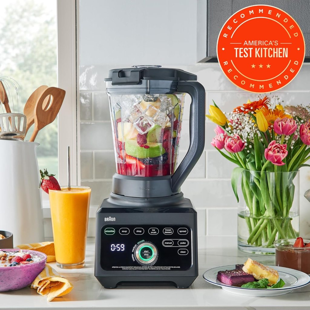 Braun JB9040BK TriForce Power Blender 1600W, 68oz, iTexture Control
