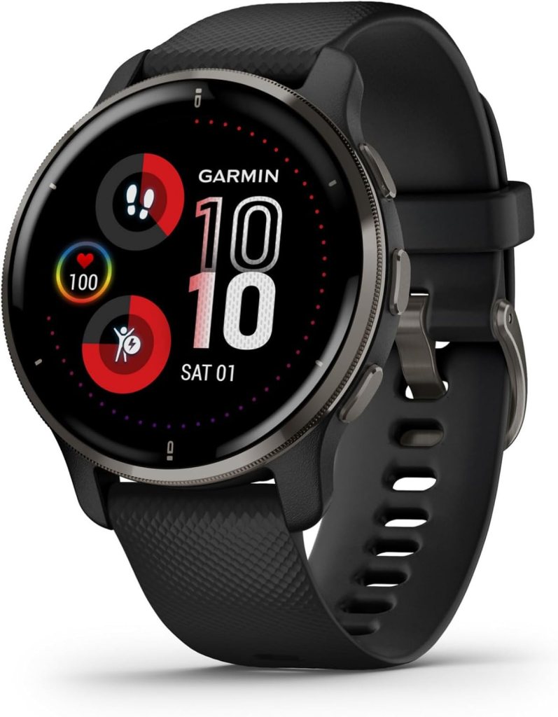 Garmin Venu 2 Plus, GPS Smartwatch with Call and Text, Advanced Health Monitoring and Fitness Features, Slate with Black Band Garmin Venu 2 Plus, GPS Smartwatch with Call and Text, Advanced Health Monitoring and Fitness Features, Slate with Black Band
