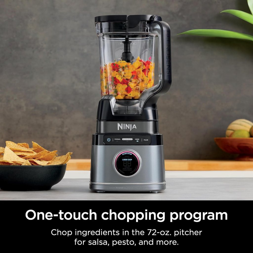 Ninja Detect Power Blender Pro + Personal Single-Serve, BlendSense Technology, For Smoothies, Food and More, Compact Kitchen Countertop, 1800 P-Watts, 72 oz. Pitcher, (2) 24 oz. Cups, Black, TB301