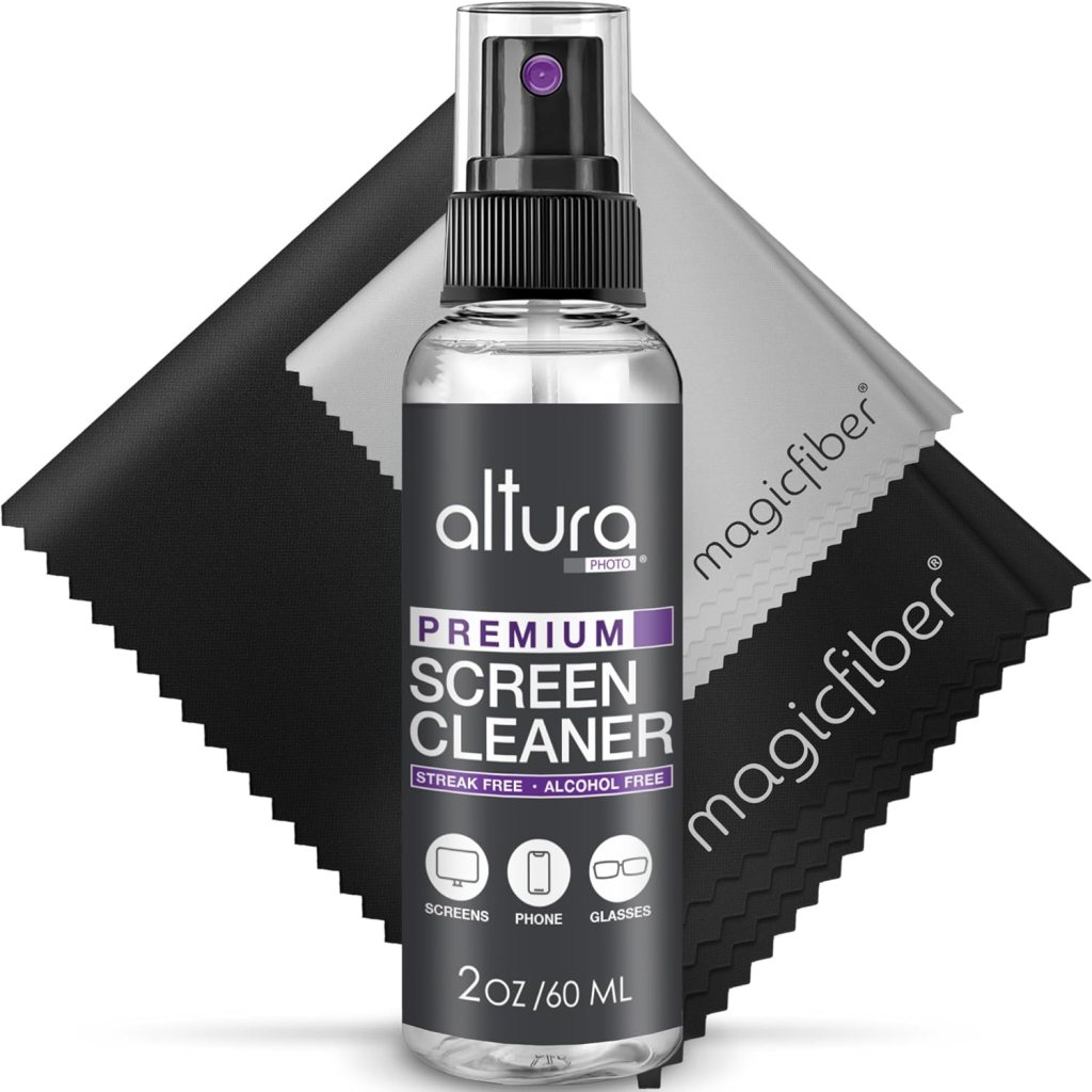 Screen Cleaner Spray and Wipe Kit Professional Computer Screen Cleaner Car Screen Cleaner Laptop Cleaning Kit for Macbook Monitor Phone Cleaner, 2oz Screen Cleaner Spray and Wipe Kit Professional Computer Screen Cleaner Car Screen Cleaner Laptop Cleaning Kit for Macbook Monitor Phone Cleaner, 2oz