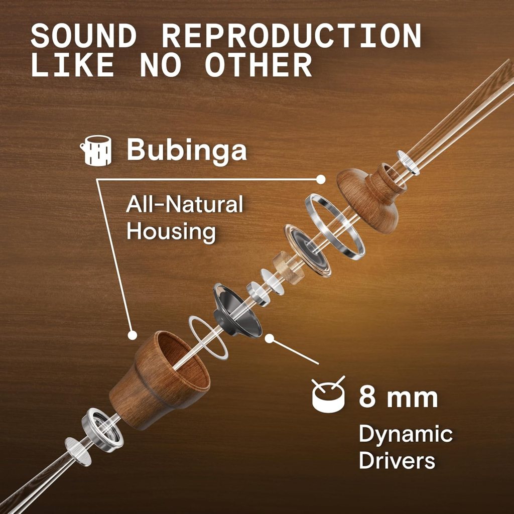 Symphonized iPhone 15 Earphones Wired, USB C Headphones for Apple Devices  Android Phones with Type-C Port  Built-In Microphone, Wooden USBC Earbuds