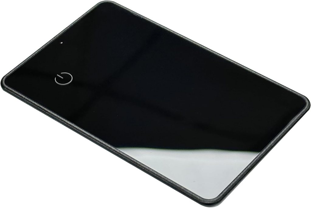 Wallet Tracker, Apple MFi Certified Card Tracker for Wallet, Metal Glass Material, IP67 Waterproof, Ultra Thin 1.9mm, Up to 30 Months Battery Life Compatible with Apple Find My (iOS Only)