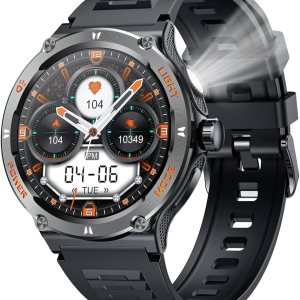 Smartwatch Men Fitness Tracker Watch: Smart Watches 1.53" Round Touchscreen