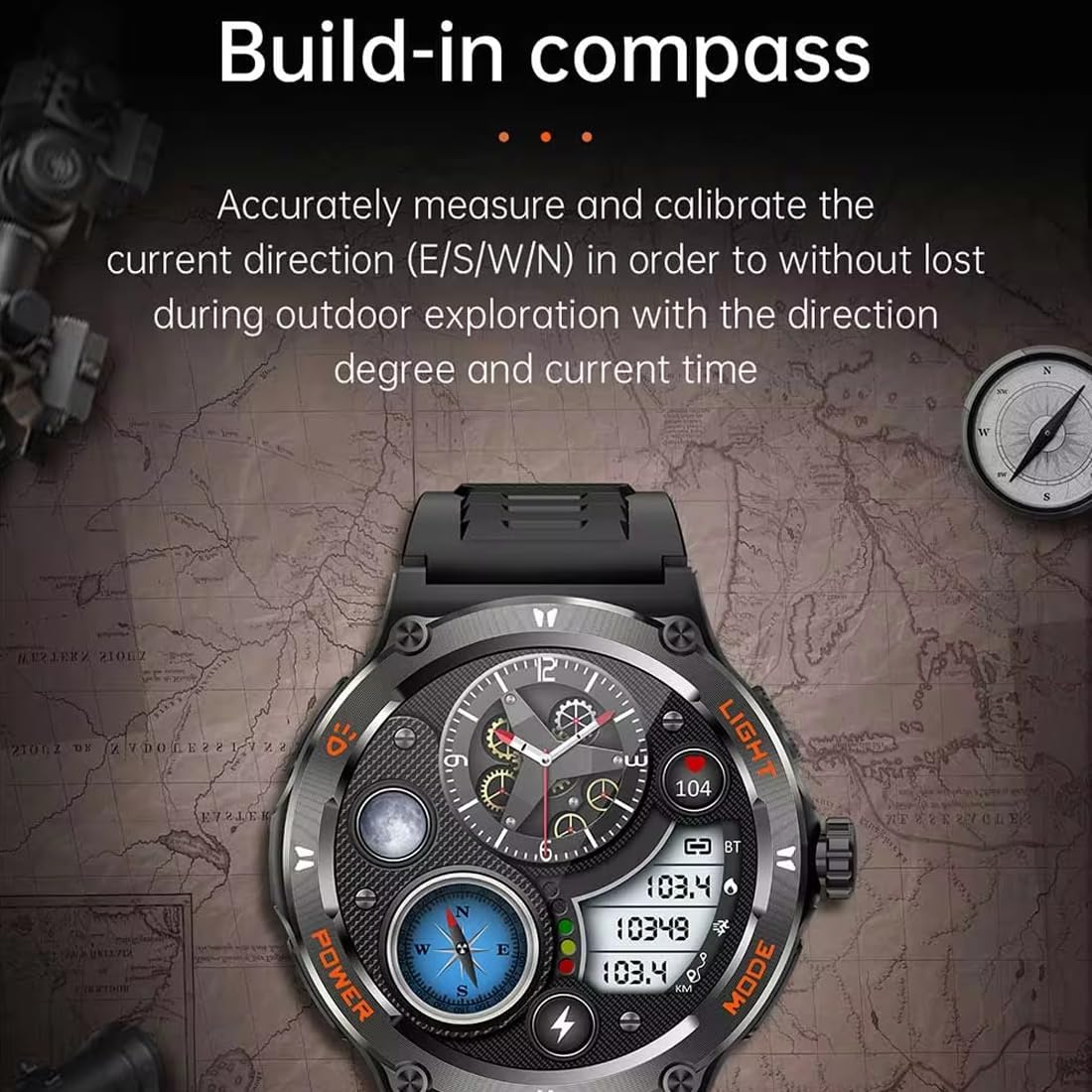 Smartwatch Men Fitness Tracker Watch: Smart Watches 1.53" Round Touchscreen - Image 2