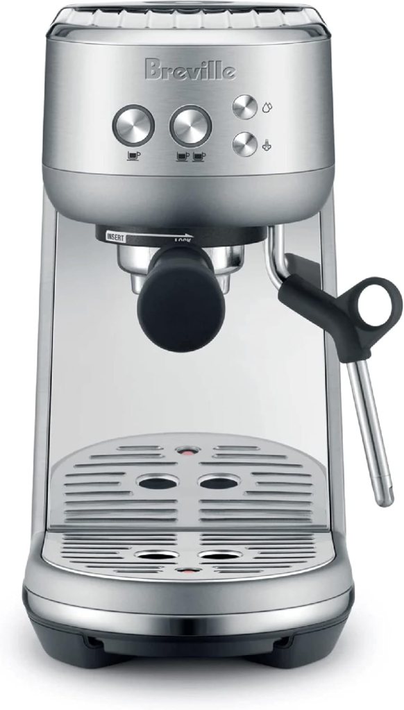 Breville the Bambino Espresso Machine with Auto Milk Frother, Espresso Maker with Seconds Heat Up, Cappuccino Latte Machine for Home, BES450BSS, Brushed Stainless Steel Breville the Bambino Espresso Machine with Auto Milk Frother, Espresso Maker with Seconds Heat Up, Cappuccino Latte Machine for Home, BES450BSS, Brushed Stainless Steel