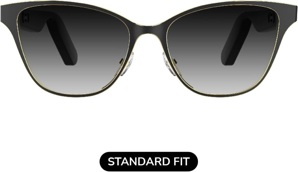 Lucyd - Smart UV Sunglasses - Women Bluetooth Glasses w/Open Ear, Noise Canceling Wireless Mics - Voice Assistant Siri  Alexa Support - Electra