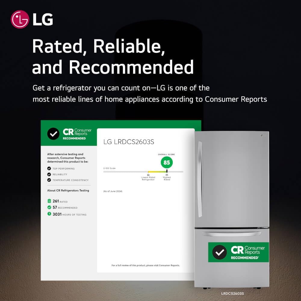 26 cu. ft. Bottom Freezer Refrigerator