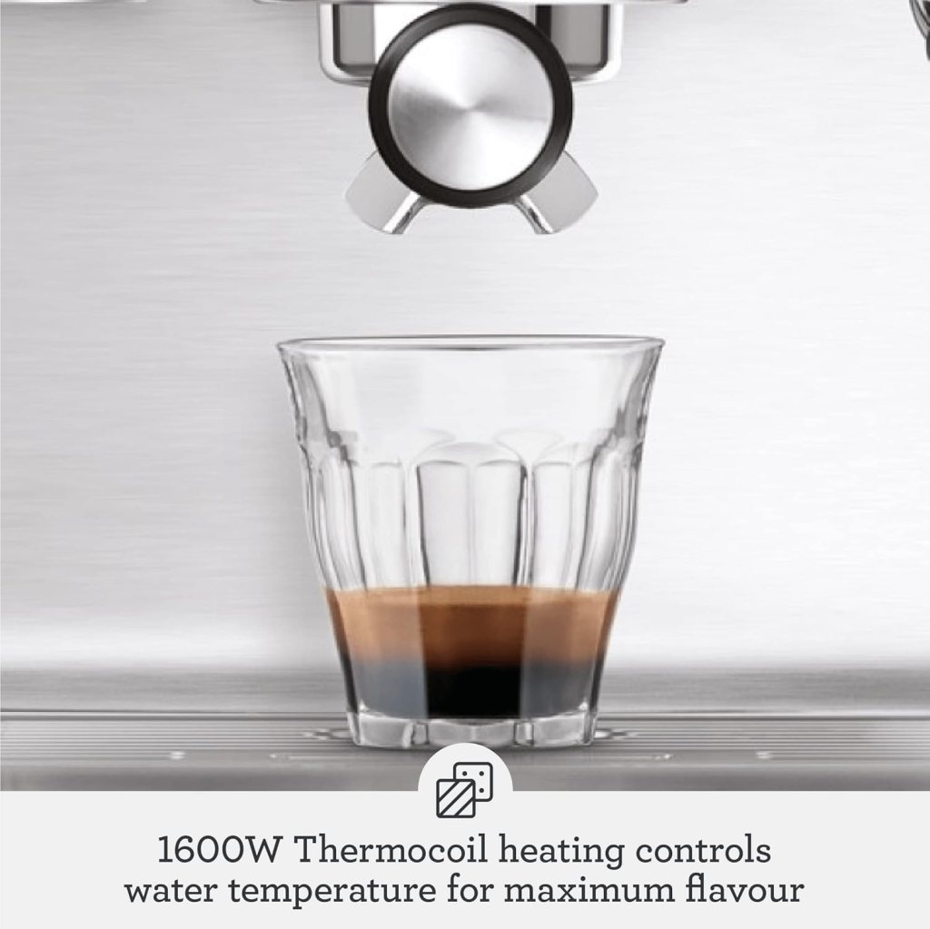 Breville the Dup-Temp Pro Espresso Machine, One Size, Brushed Stainless Steel