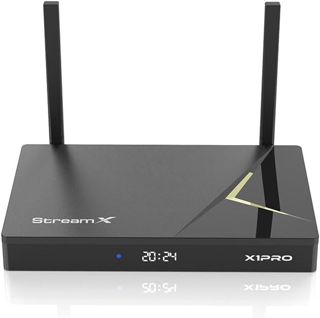 New 2024 StreamX X1 Pro TV Box 6K UltraHD 4GB Ram 64GB ROM with Bluethooth Remote Control New 2024 StreamX X1 Pro TV Box 6K UltraHD 4GB Ram 64GB ROM with Bluethooth Remote Control