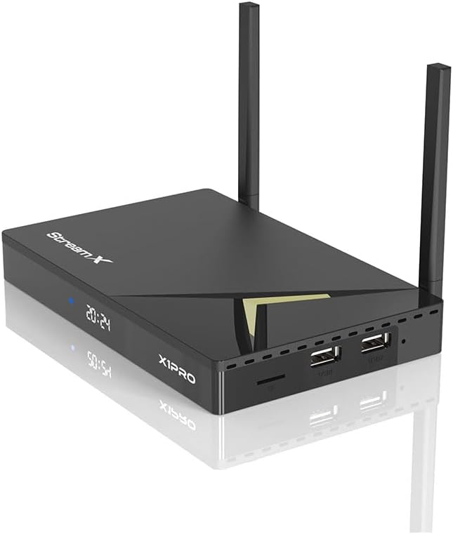 New 2024 StreamX X1 Pro TV Box 6K UltraHD 4GB Ram 64GB ROM with Bluethooth Remote Control New 2024 StreamX X1 Pro TV Box 6K UltraHD 4GB Ram 64GB ROM with Bluethooth Remote Control