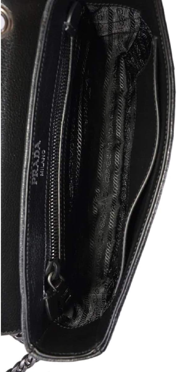 Prada Blue Black Glace Leather Crossbody Handbag Review prada-blue-black-glace-leather-studded-trim-crossbody-handbag-1bd147-6