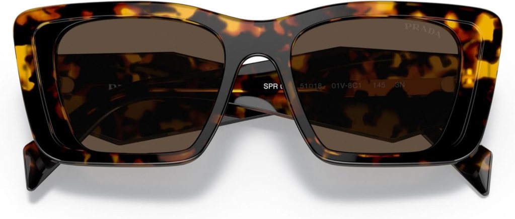 Prada PR 08YS - 01V8C1 Sunglasses HAVANA HONEY w/DARK BROWN 51mm