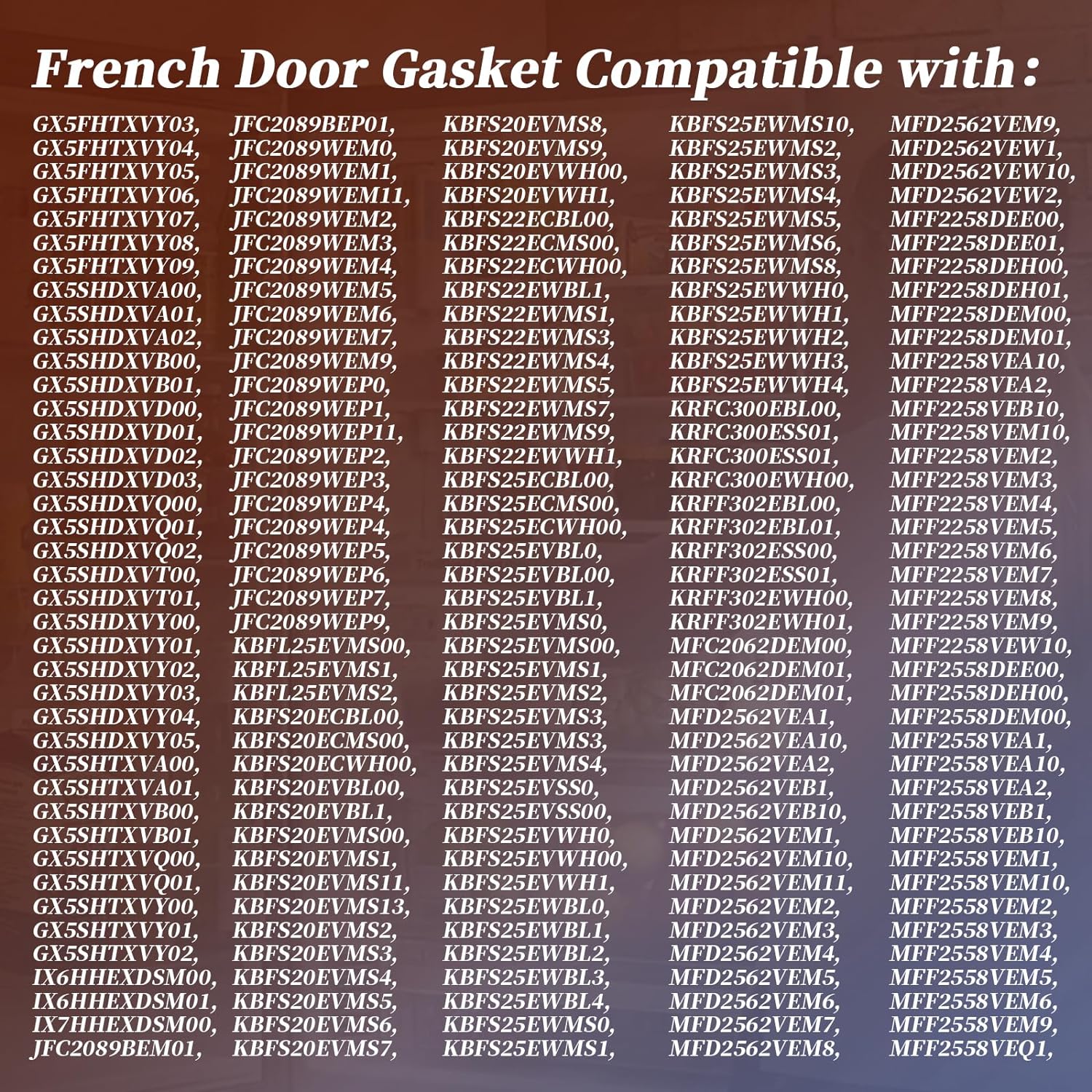Refrigerator French Door Gasket review refrigerator-french-door-gasket-compatible-with-whirlpool-kenmore-refrigerator-french-door-seal-gasket-w10830162-w104432-1