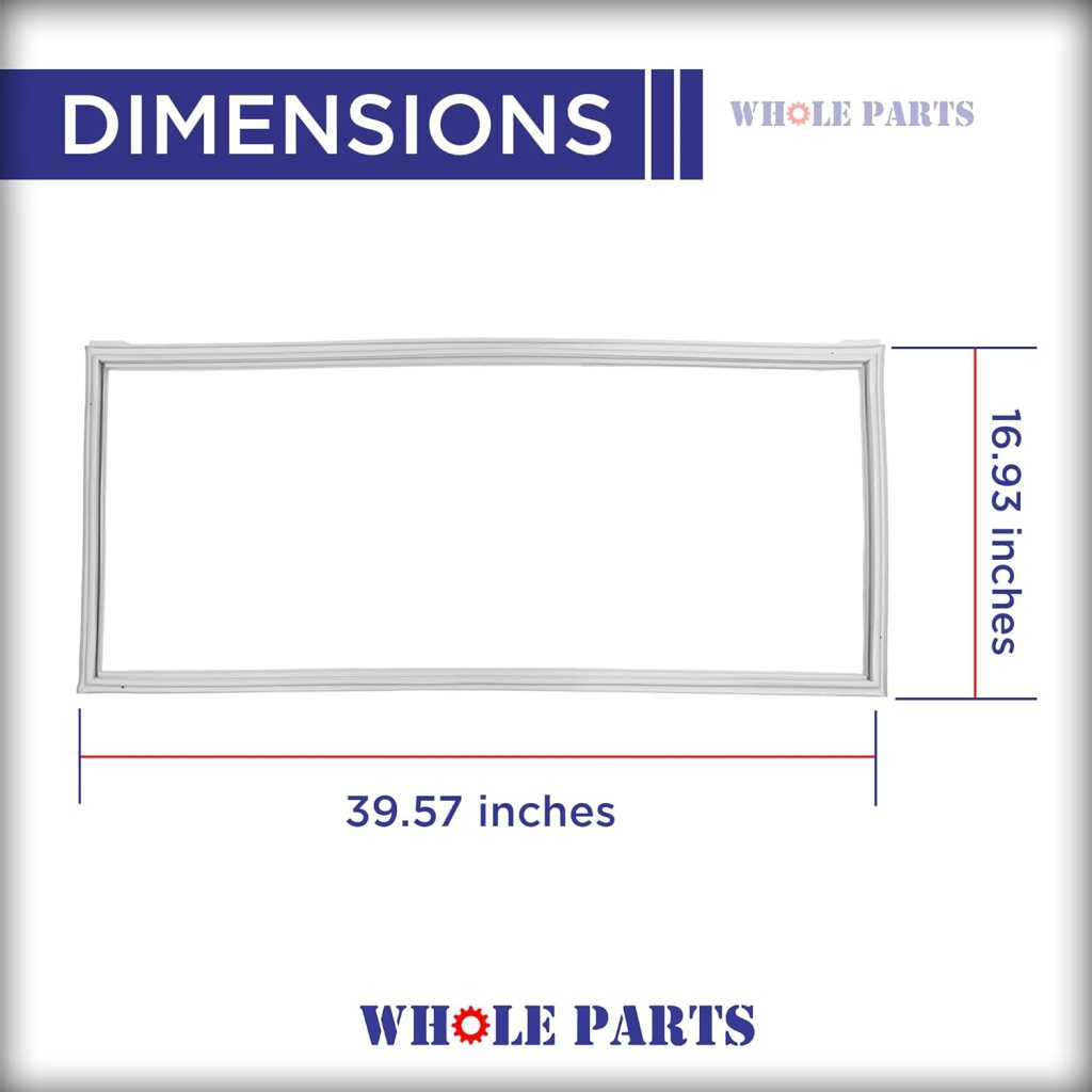Whole Parts Refrigerator French Door Seal Gasket Part# DA63-06542A - Replacement  Compatible with Some Samsung Refrigerators