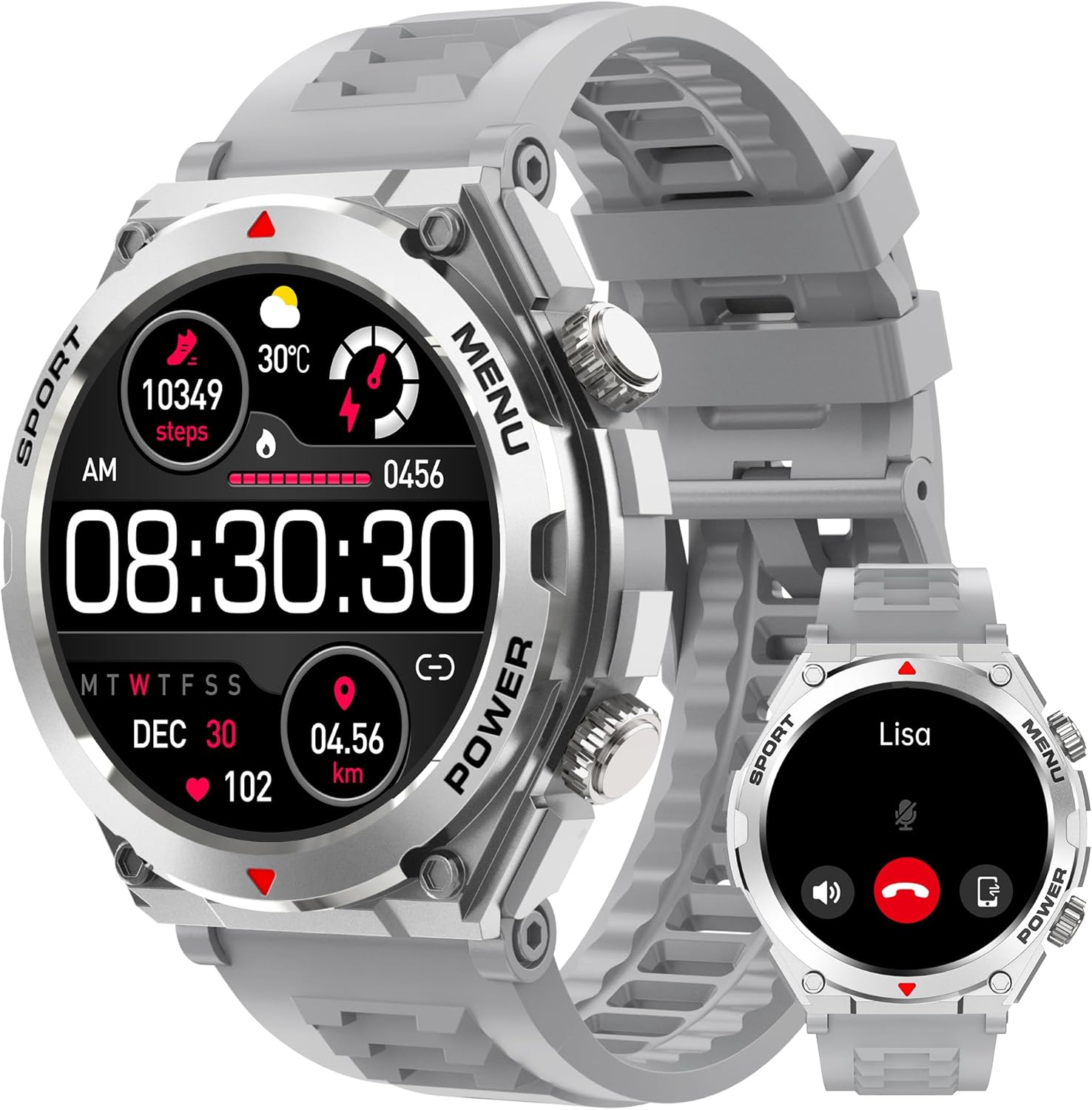 2024 Military Smart Watch for Men Answer/Make Call - Image 3